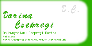 dorina csepregi business card